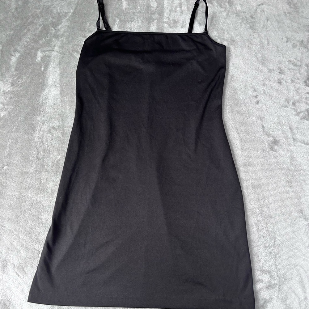 Vivienne Tam Mini Slip Dress Women's 2 Black Adjustable Straps